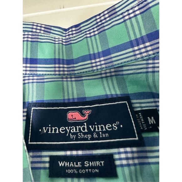 Vineyard Vines Poplin Button-down Shirt Men's Aquinnah Aqua Barrel Cuffs Size M - Picture 2 of 7